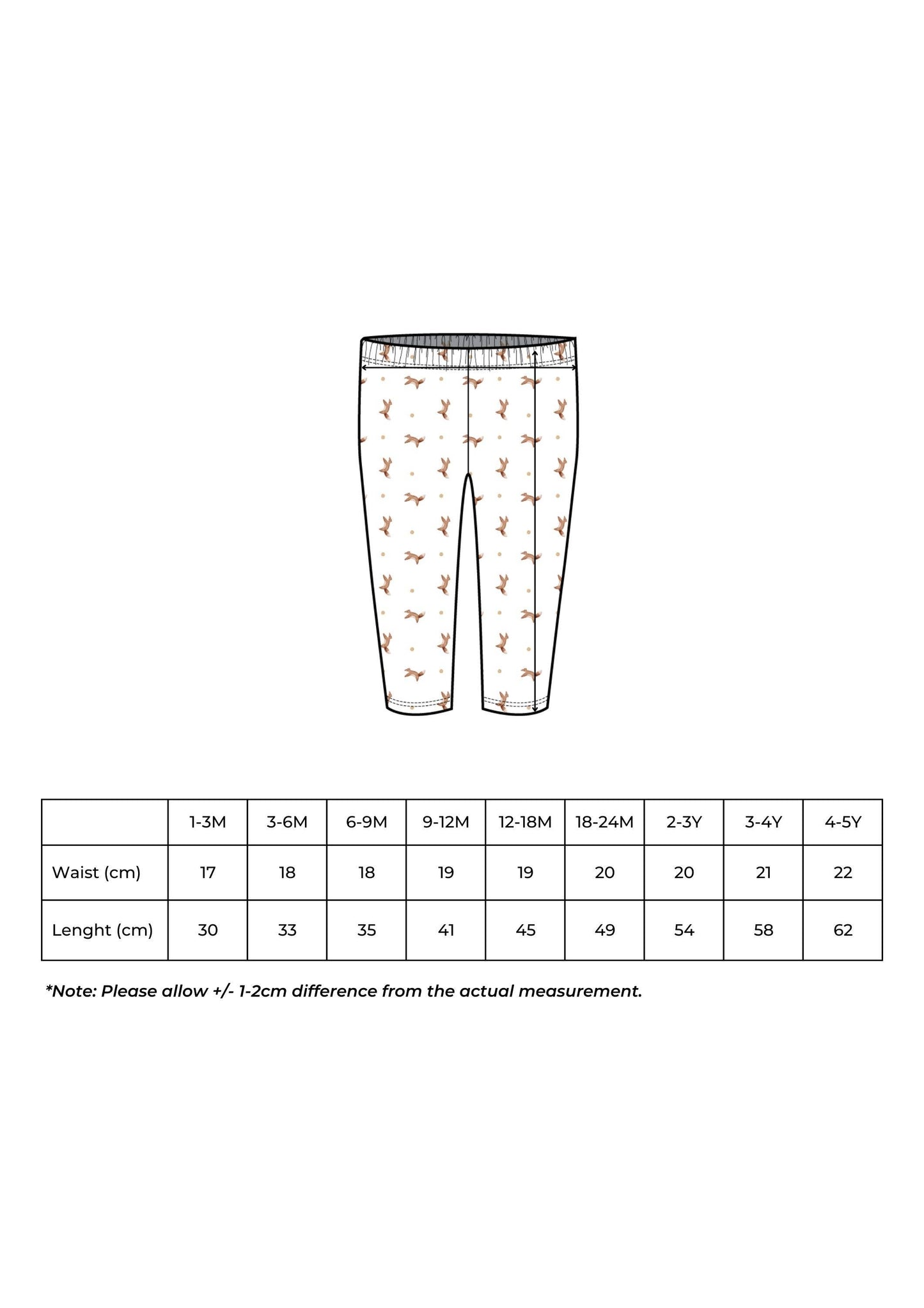 Baby / Kid Top and Bottom set 🦊 Homewear / Pajamas: 4-5Y