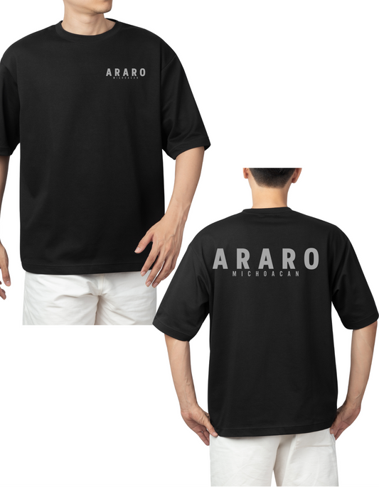 Short Sleeve Unisex Tshirt Araro Essential front and back