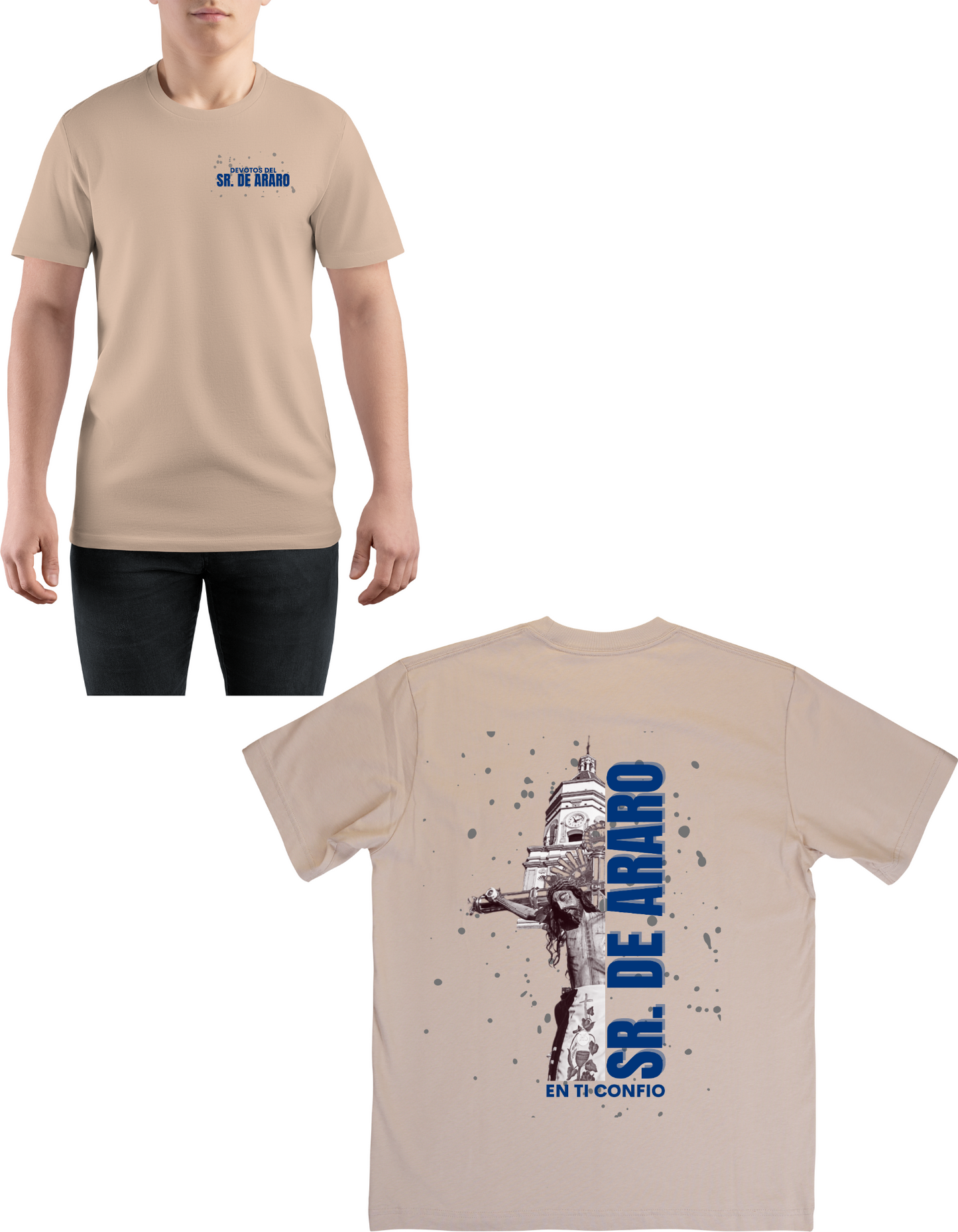 Crewneck Sweatshirt Sr. de Araro en ti confio back and front