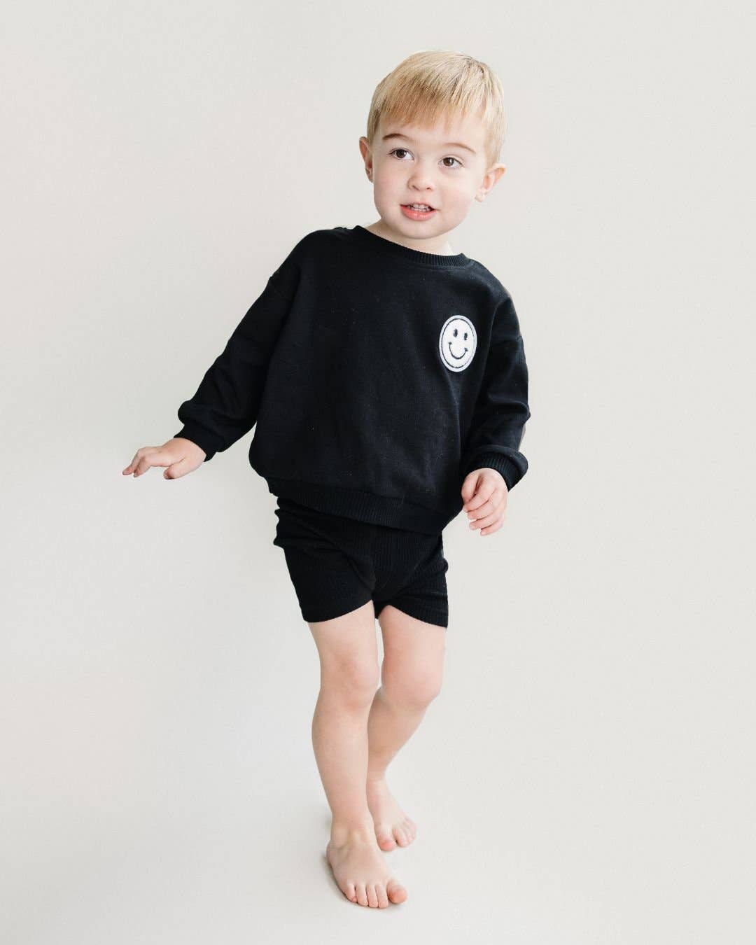 Biker Shorts Set | Black: 3T
