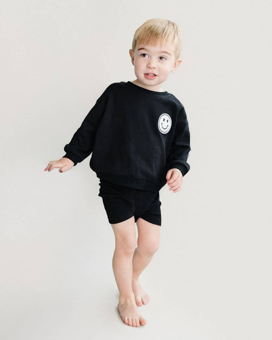 Biker Shorts Set | Black: 3T