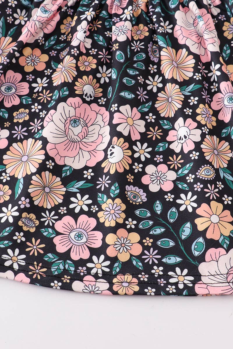 Halloween floral print dress: 2