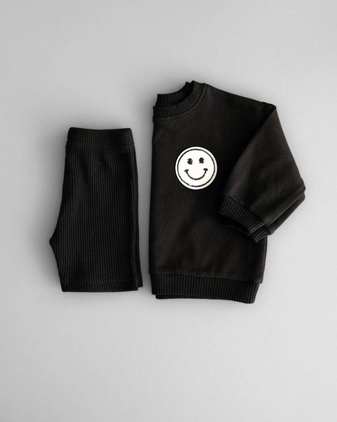 Biker Shorts Set | Black: 5T