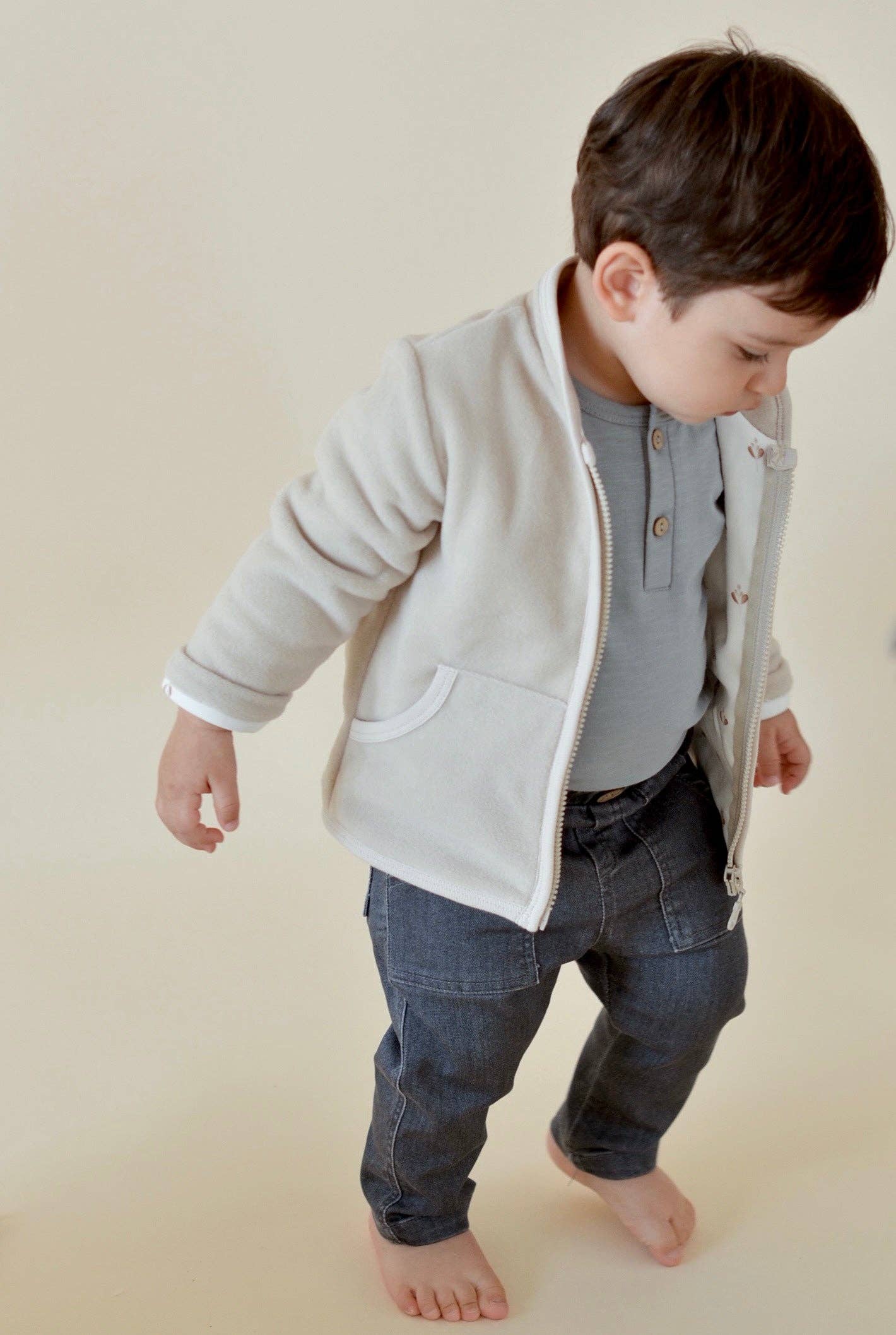 Baby / Kid Fall Winter Polar Cardigan: 4-5Y