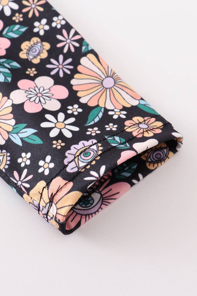 Halloween floral print dress: 4