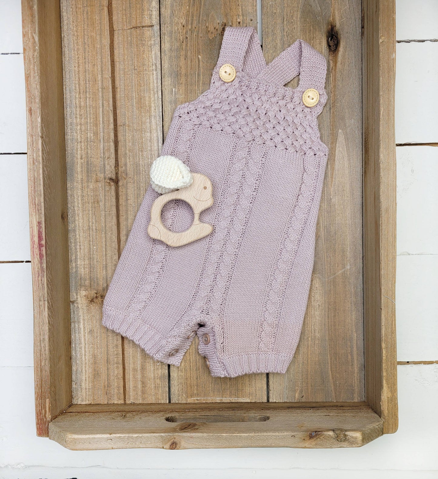 Charlie Knit Spring Romper Baby Boys Girls Easter