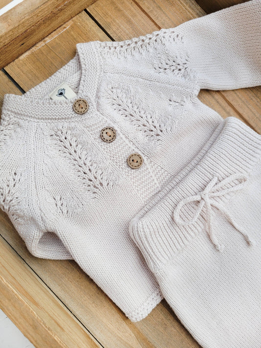 Baby Girl Knit Sweater Cardigan Top buttoned dressy Olesya