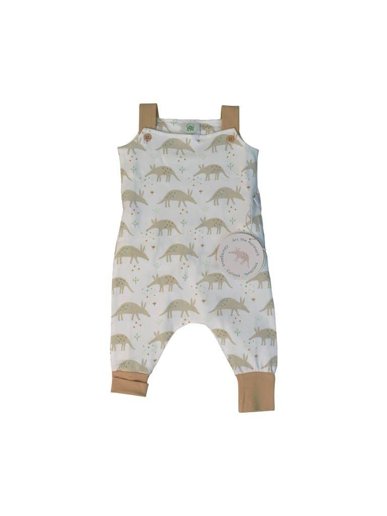 Grow with Me Dungarees - Ari Aardvark